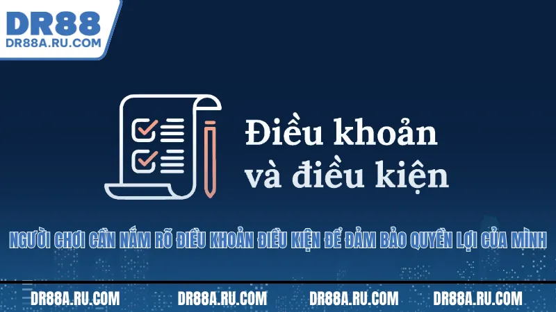 Người chơi cần nắm rõ điều khoản điều kiện để đảm bảo quyền lợi của mình.