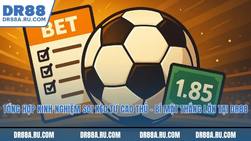 Tổng hợp kinh nghiệm soi kèo từ cao thủ – Bí mật thắng lớn tại Dr88