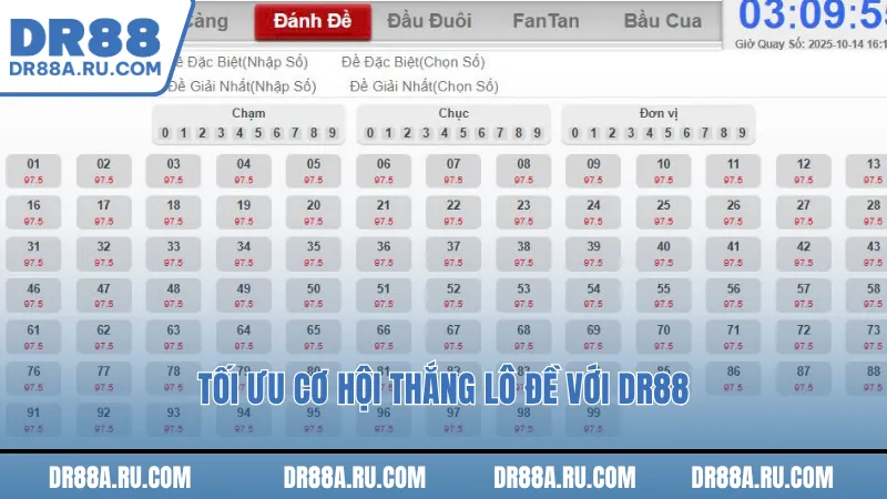 Tối ưu cơ hội thắng lô đề với Dr88